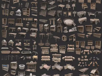 Ultimate Medieval Environment Props Collection  14 Themed Packs