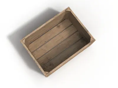 Wooden Crate 3D 3D model get