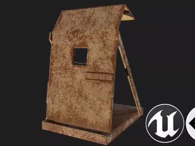 Metal Stand Low-poly 3D model purchase