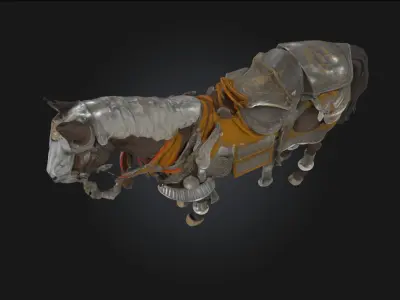 Armored Steed  Warhorse of Legends 3D model