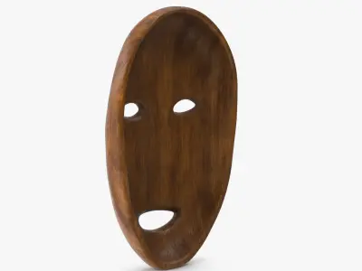  African Congo Mask 6 Wood 