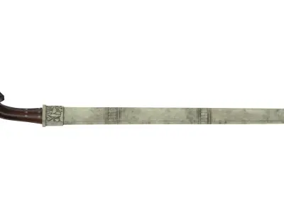 Luwuk Sword Low-poly 3D model