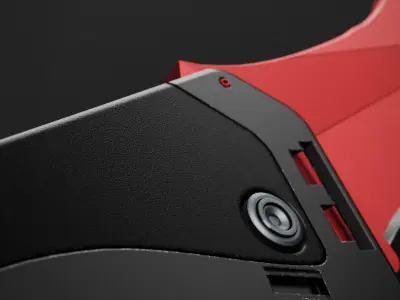 Crimson Edge 3D Knife Model Blender Scene 3D model