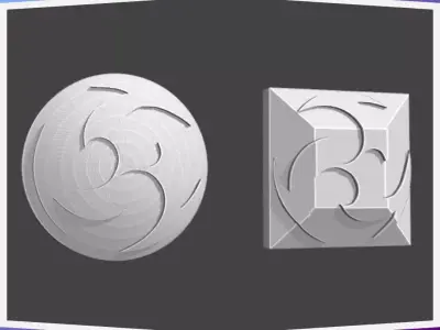 Electro element - Vision rune 3D print model