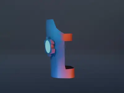 Si fi gloves 3d model blender Free low-poly 3D model