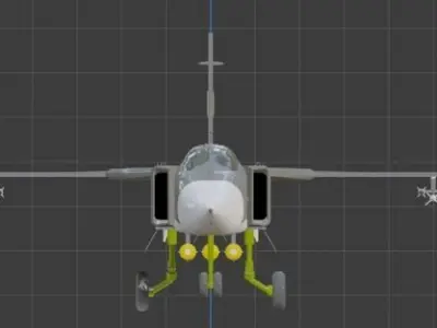 Sukhoi Su-24 Fencer Attack Aircraft 3D model