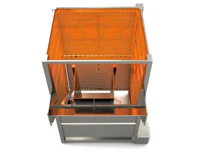 Automatic Loader Depositor for Can Jar Food Processing Low-poly 3D model