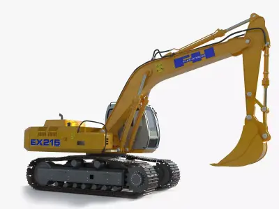 Fiat Hitachi Fh 200 Digger 3D model
