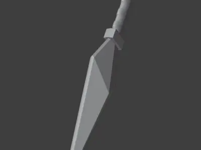 Kunai Low-poly 3D model purchase