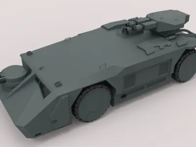 Armored personnel carrier M577 from the movie Aliens 3D model