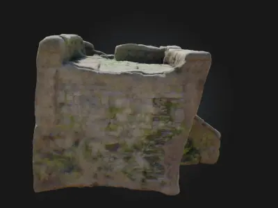 Stone Passageway Model  Gateway to Ancient Secrets 3D model