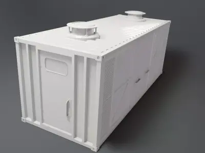 well modeled Container includes blend file 3D model