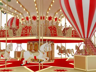 Carousel 3D model