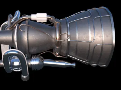 jet engine 3D model from CGTrader - Textured