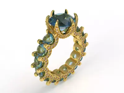 Engagement Ring 3D print model