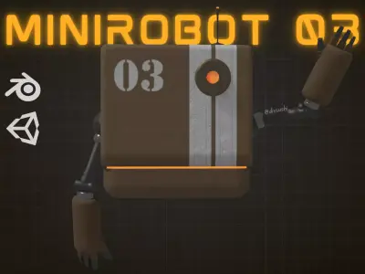 minirobot 03 Low-poly 3D model