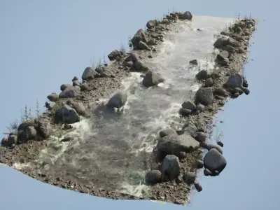 River Low-poly 3D model order