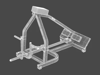 Technogym Plate Loaded T Bar Row Pure 3D model