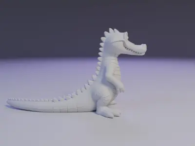 alligator 3D print model