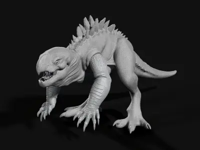 Creature with claws 3D model