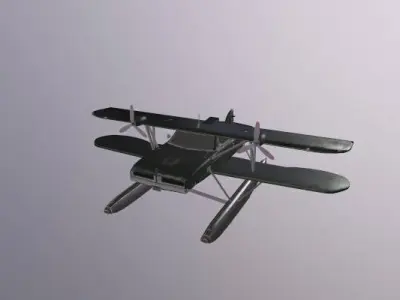 Next generation automotive aircraft Low-poly 3D model