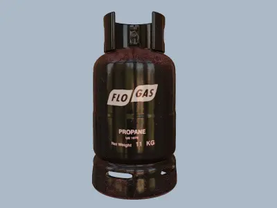 Gas Cylinder Pack Low-poly 3D model buy