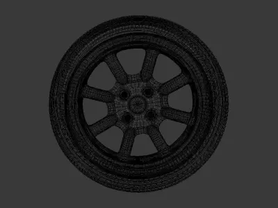 Car Wheel 3D model by vlad-cius
