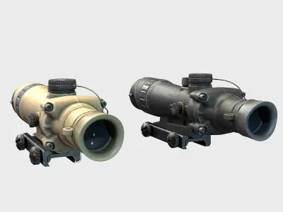 Optical Scope 105 Low-poly 3D model