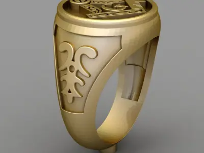 Antique Signet Ring 3D print model