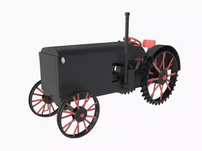 restored tractor from the 30s 3D model
