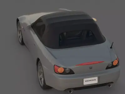 2001 Honda S2000 3D Model  9000 RPM Perfection 3D model