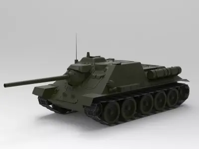 SU-85 tank 3D model purchase