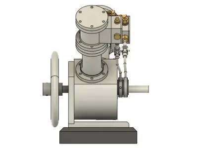 V2 Steam Engine 3D model