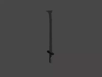 Low-Poly Stylized Sword Free low-poly 3D model