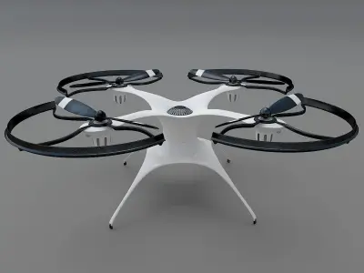 Generic quadcopter drone 3D model