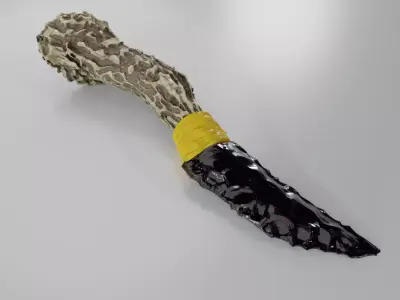 Obsidian knife 3D model