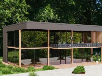 Architecture building 3D model order