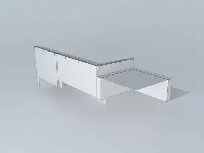 System Aquaponico 07 Aquaponics Beira Mar 1 Tank 1 IBC 2 tabl... 3D model