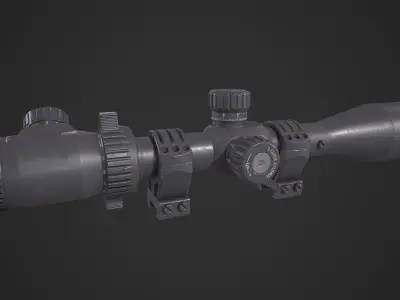 Scope 8x Low-poly 3D model