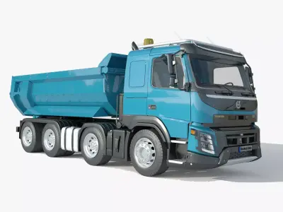 Volvo FMX 500 8x4 Billencs Dump Truck 3D model