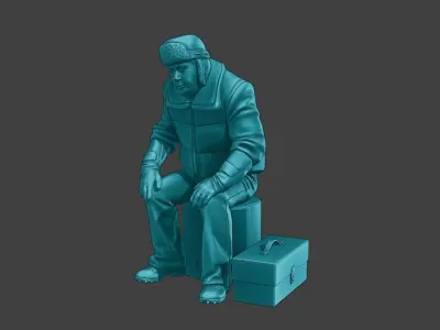 Actual Male Truck Driver AMTD 003 3D print model