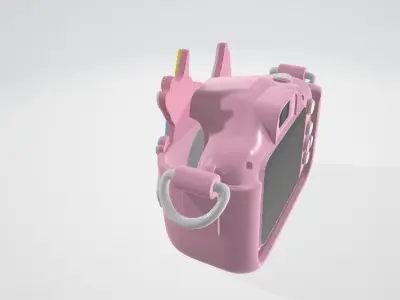 The Cutest Unicorn Digital Camera Low-poly 3D model