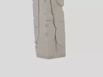 Abandoned Stone Pillar for 3D print 3D model
