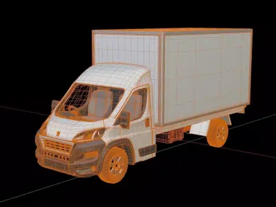 Peugeot Boxer Cargo Truck 3D model