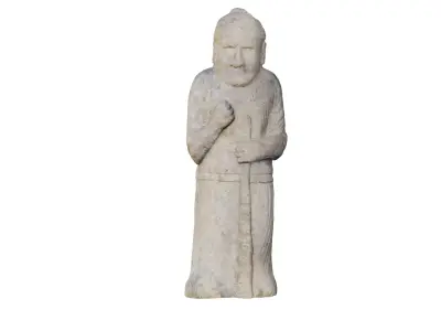 Korean Traditional Guardian Statue   3D model