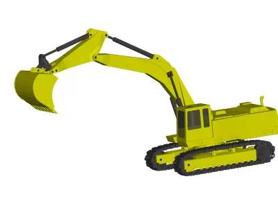 Volvo Excavator 3D model by truck-3d