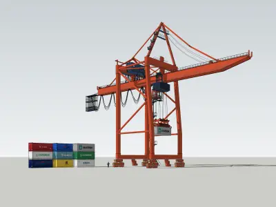 Crane container 3D model