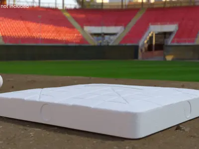 Baseball Base 18inch 3D model