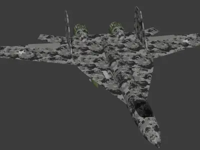 War Plane Low-poly 3D model purchase