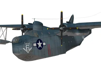 Martin PBM 5 mariner 3D model